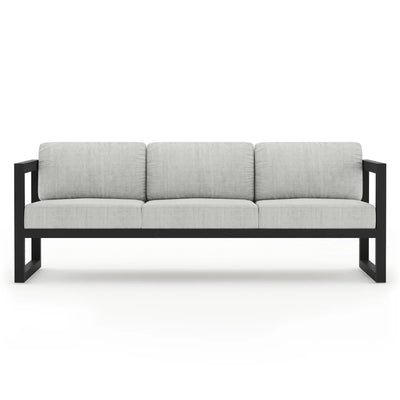 Avion Aluminum Sofa - Black - Cast Silver by Harmonia Living