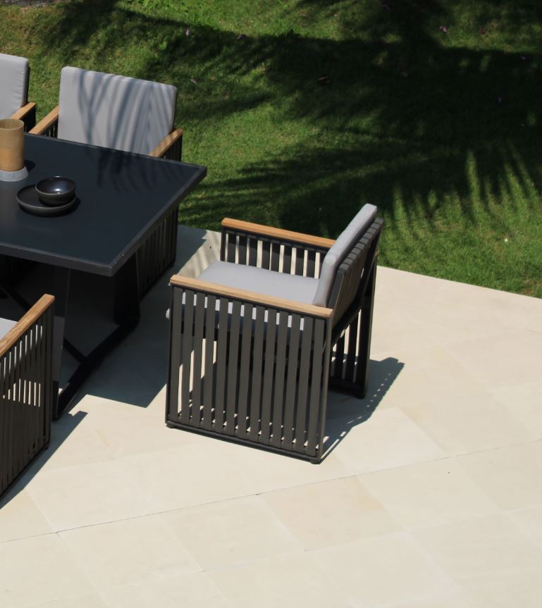 Horizon Dining Armchair - Commercial Grade Aluminum Frame
