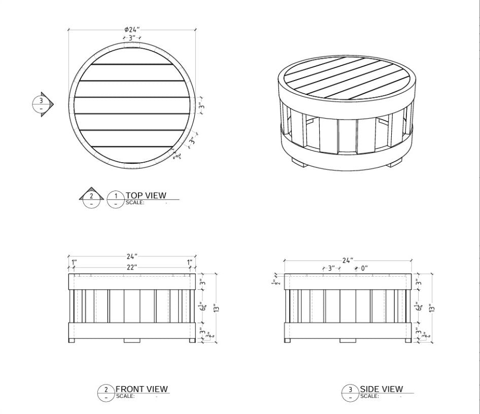 Circular Coffee Table - image 3