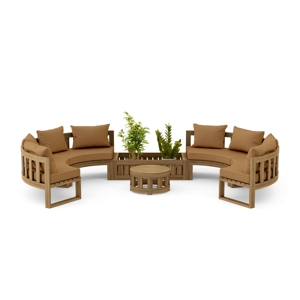 Canvas Teak cushion