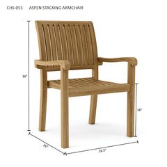 Aspen Stackable Armchair (Fully Built & 4 pcs in a box) - image 8
