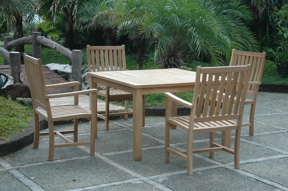 Windsor Wilshire 5-Piece Dining Set in Teak - image 23