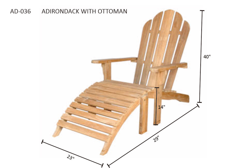 Adirondack With Ottoman - image 5