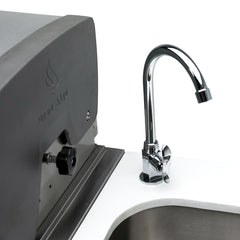 6-Burner 90 Degree Corner with Kegerator and Beverage Center Stainless Steel Propane Gas BBQ Island Grill - MAi805-90KEGBEV by Mont Alpi