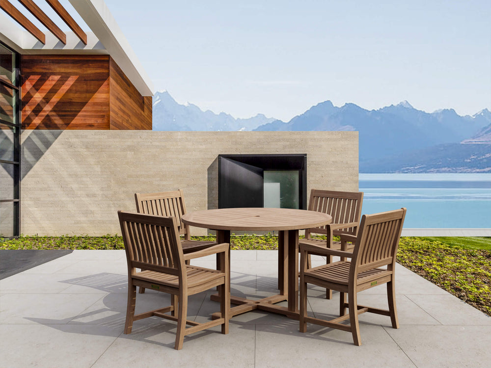 Tosca Rialto Armchair 5-Piece Dining Set in Teak - image 19