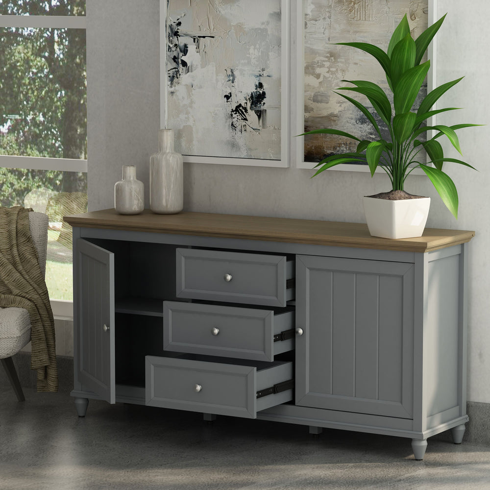Chenon Sideboard - Grey & Brown - image 4