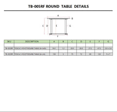 Tosca 5-Foot Round Table - image 4