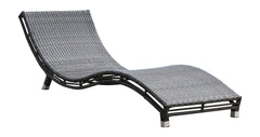Panama Jack Graphite Curve Chaise Lounge - Powder-Coated Aluminum