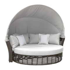 Panama Jack Graphite Canopy Daybed with Cushions - Retractable Canopy