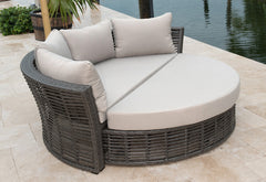 Panama Jack Graphite Canopy Daybed with Cushions - Retractable Canopy