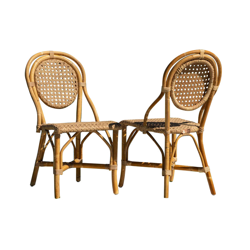 Panama Jack Sofia Side Chairs, Set of 2, Handcrafted Rattan