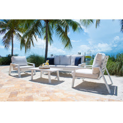 Panama Jack Mykonos 4-Piece Seating Set Aluminum Frame