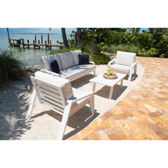 Panama Jack Mykonos 4-Piece Seating Set Aluminum Frame
