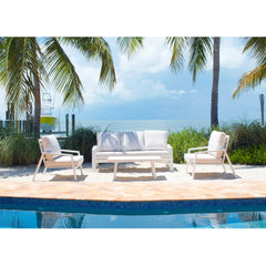 Panama Jack Mykonos 4-Piece Seating Set Aluminum Frame