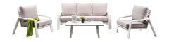 Panama Jack Mykonos 4-Piece Seating Set Aluminum Frame