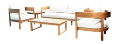 Panama Jack Bali Teak 5-Piece Seating Set, Grade A Teak Outdoor Patio