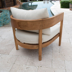 Panama Jack Bali Teak 5-Piece Seating Set, Grade A Teak Outdoor Patio