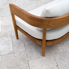 Panama Jack Bali Teak Sofa - Grade A Teak Modern Outdoor Sofa