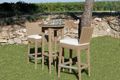 Panama Jack Austin 3-Piece Round Pub Table Set, Cushioned