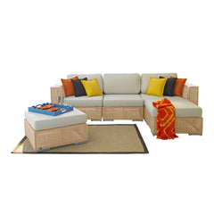 Panama Jack Austin 5-Piece Sectional Set - Extruded Aluminum