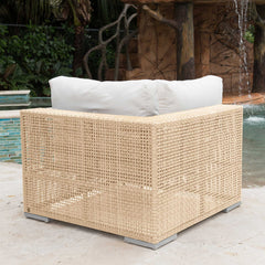Austin Modular Corner Chair - Outdoor Chair, Anodized Frame
