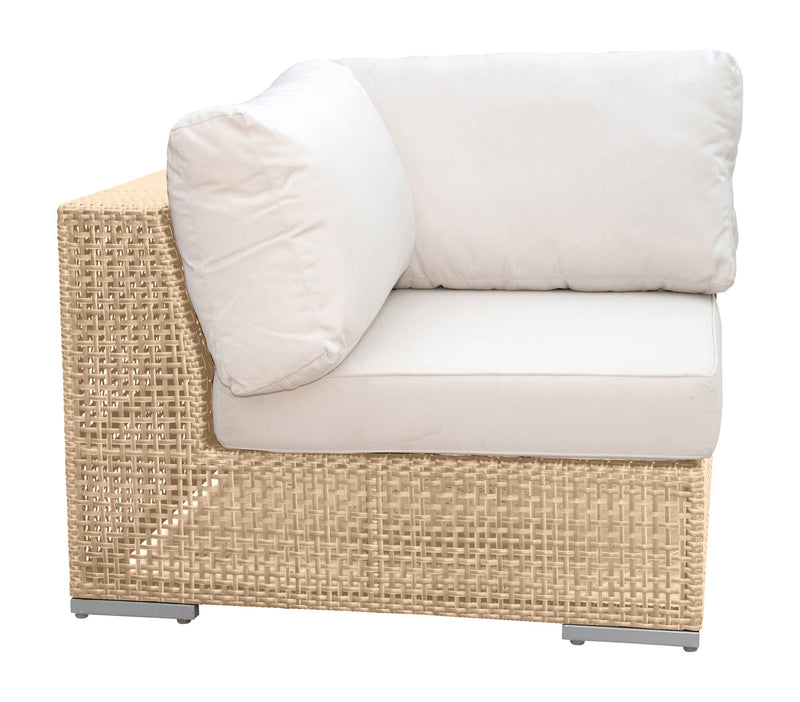 Austin Modular Corner Chair - Outdoor Chair, Anodized Frame
