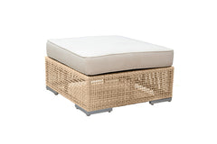Panama Jack Austin Outdoor Ottoman with Extruded Aluminum Frame