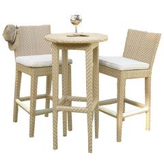 Panama Jack Austin 3-Piece Round Pub Table Set, Cushioned