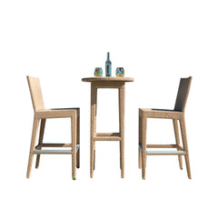 Panama Jack Austin 3-Piece Round Pub Table Set - Aluminum Frame