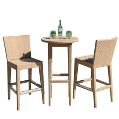 Panama Jack Austin 3-Piece Round Pub Table Set - Aluminum Frame