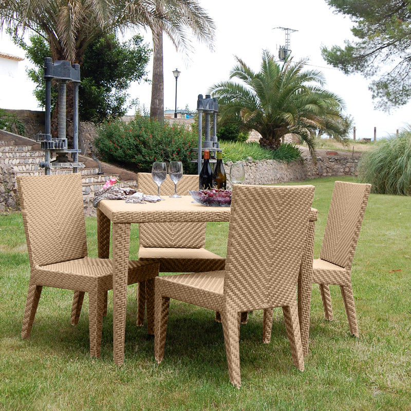 Panama Jack Austin 5-Piece Square Dining Set with Cushions, Aluminum