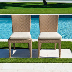 Panama Jack Austin Dining Side Chairs, Set of 2, Sunbrella Option