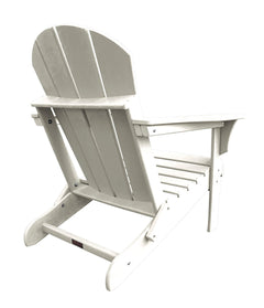 Panama Jack Polyresin Folding White Adirondack Chair Weather Resistant