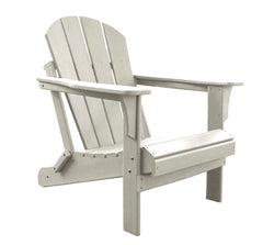 Panama Jack Polyresin Folding White Adirondack Chair Weather Resistant