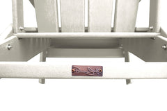 Panama Jack Polyresin Folding White Adirondack Chair Weather Resistant