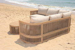 Panama Jack Cabo 3-Piece Sectional Seating Set, Acacia Accents