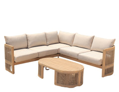 Panama Jack Cabo 3-Piece Sectional Seating Set, Acacia Accents