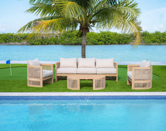 Panama Jack 4-Piece Cabo Seating Set, Quick-Dry Polyester Cushions