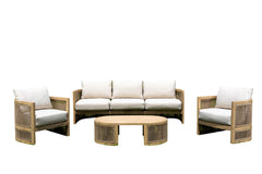Panama Jack 4-Piece Cabo Seating Set, Quick-Dry Polyester Cushions
