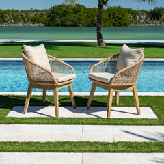 Panama Jack Cabo Dining Armchair Set of 2 – Solid Acacia