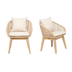 Panama Jack Cabo Dining Armchair Set of 2 – Solid Acacia