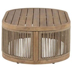 Panama Jack Cabo Coffee Table, Acacia Wood Top for Patio & Garden