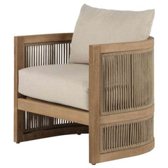 Panama Jack Cabo Lounge Chair, Acacia-Wrapped Aluminum Frame