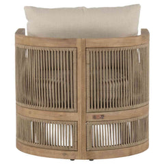Panama Jack Cabo Lounge Chair, Acacia-Wrapped Aluminum Frame