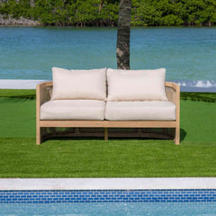 Panama Jack Cabo 4-Piece Loveseat Seating Set, Acacia Wood