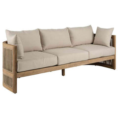 Panama Jack Cabo Sofa Outdoor Sofa with Acacia Wood Frame