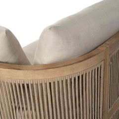 Panama Jack Cabo Sofa Outdoor Sofa with Acacia Wood Frame