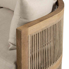 Panama Jack Cabo Sofa Outdoor Sofa with Acacia Wood Frame