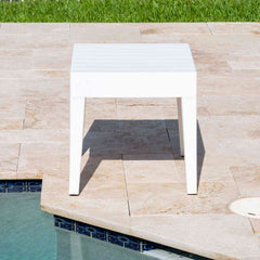 Panama Jack Abaco End Table, Polypropylene Outdoor Side Table
