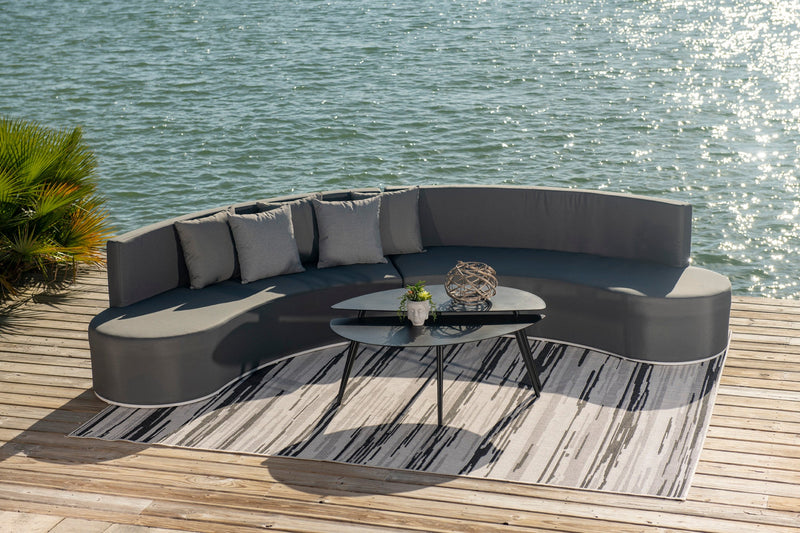 Panama Jack Wave 3-Piece Sectional Set with Coffee Table